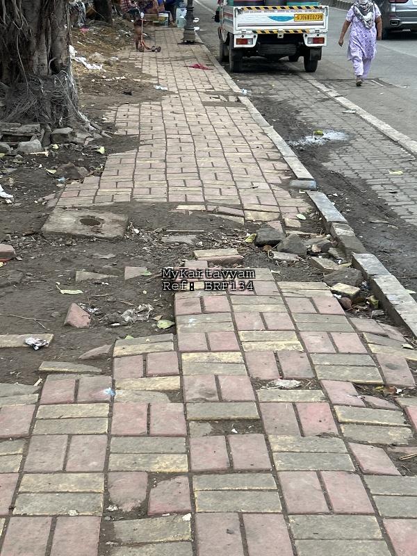 Broken footpath