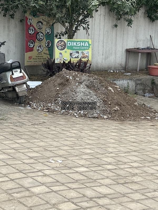 Debris from construction