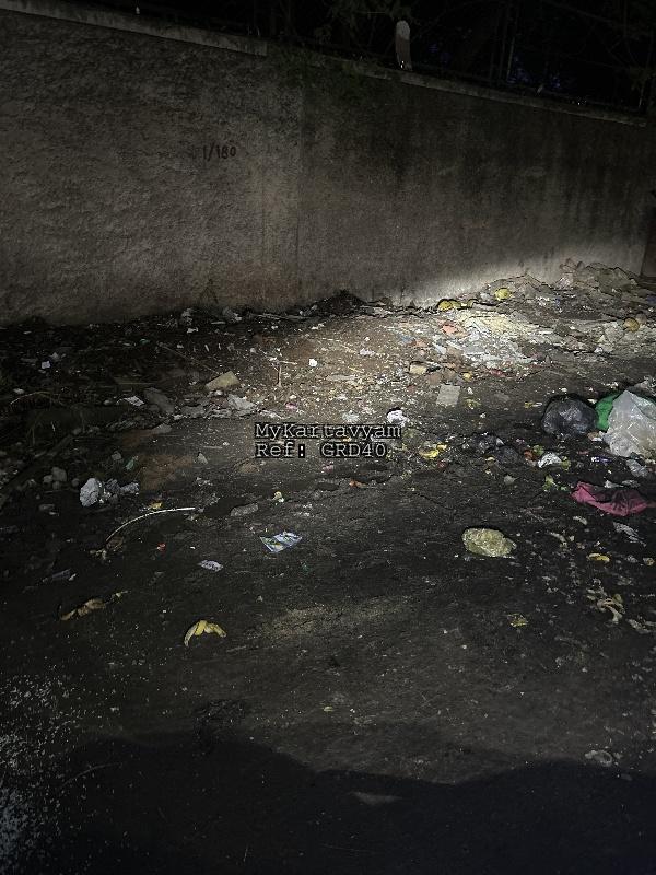 Garbage on the side of the road