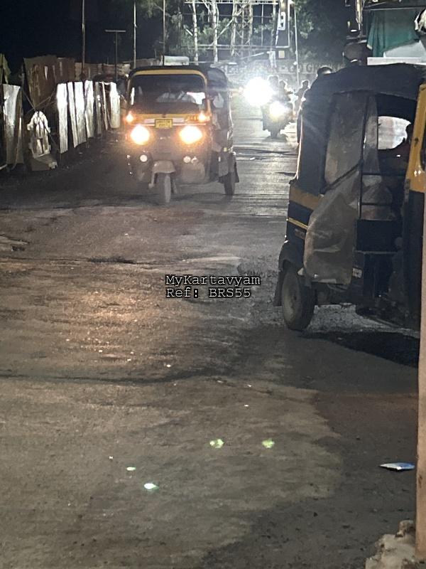 Road damaged causing inconvenience